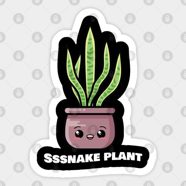 Sssnake Plant Sticker by 1pic1treat